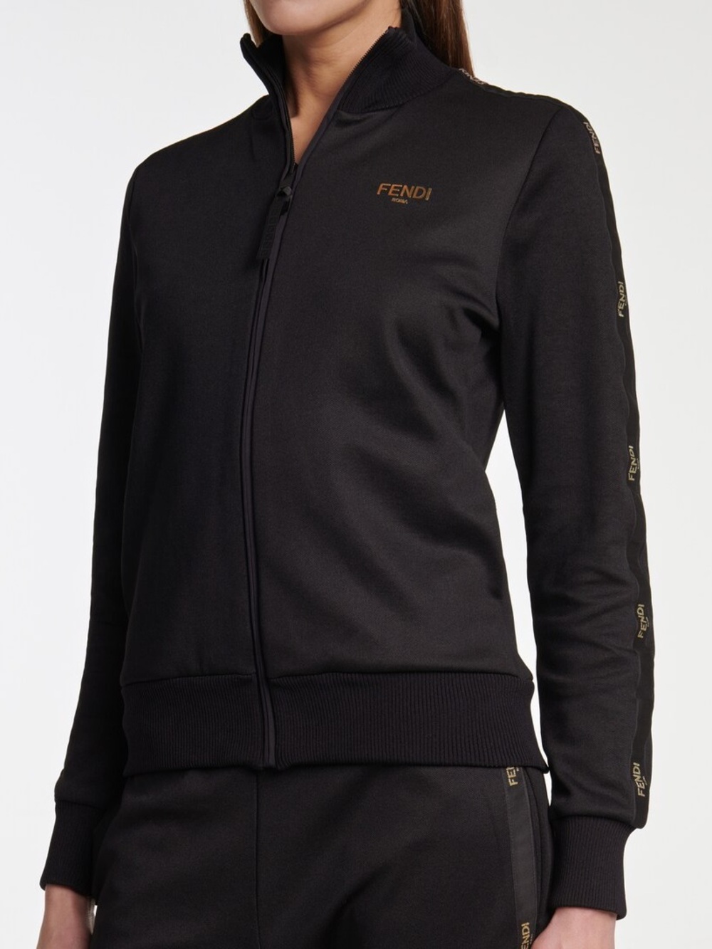 Fendi Black and Gold Track Jacket